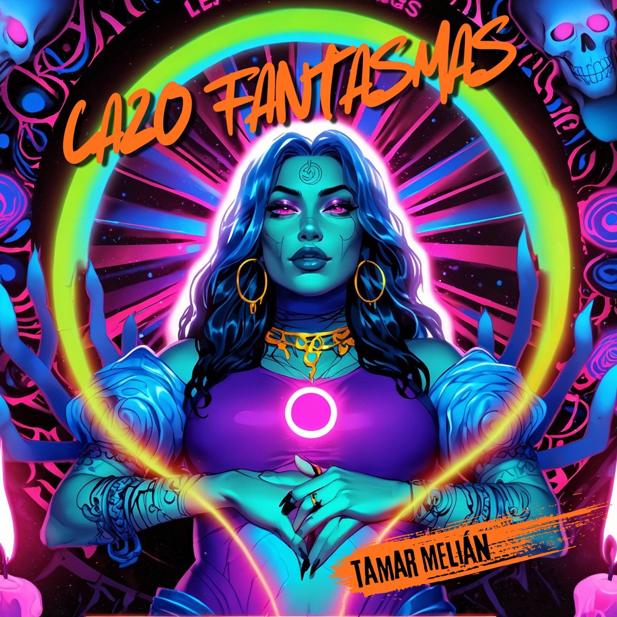 Cazo fantasmas: turno de noche para espectros con poca educación 3 Portada oficial de Cazo fantasmas, canción de Tamar Melián