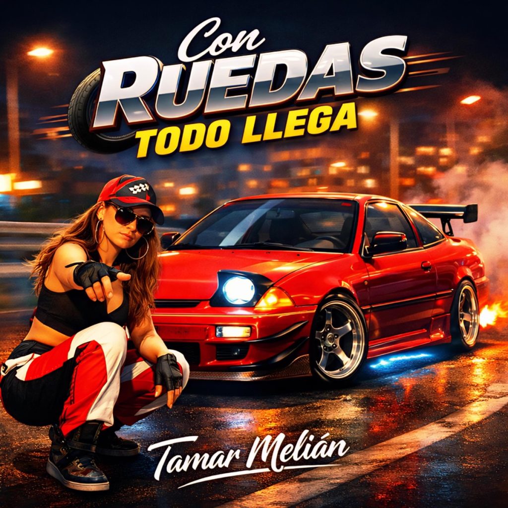 Portada oficial de Con ruedas todo llega, canción de Tamar Melián
