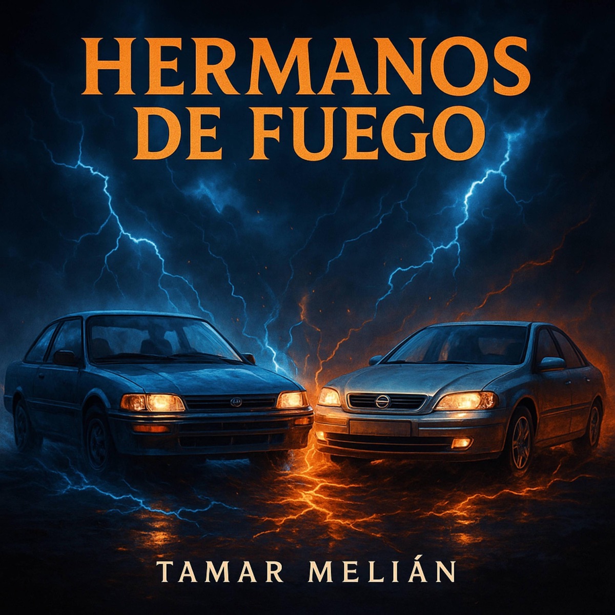 Portada oficial de Hermanos de Fuego, de Tamar Melián