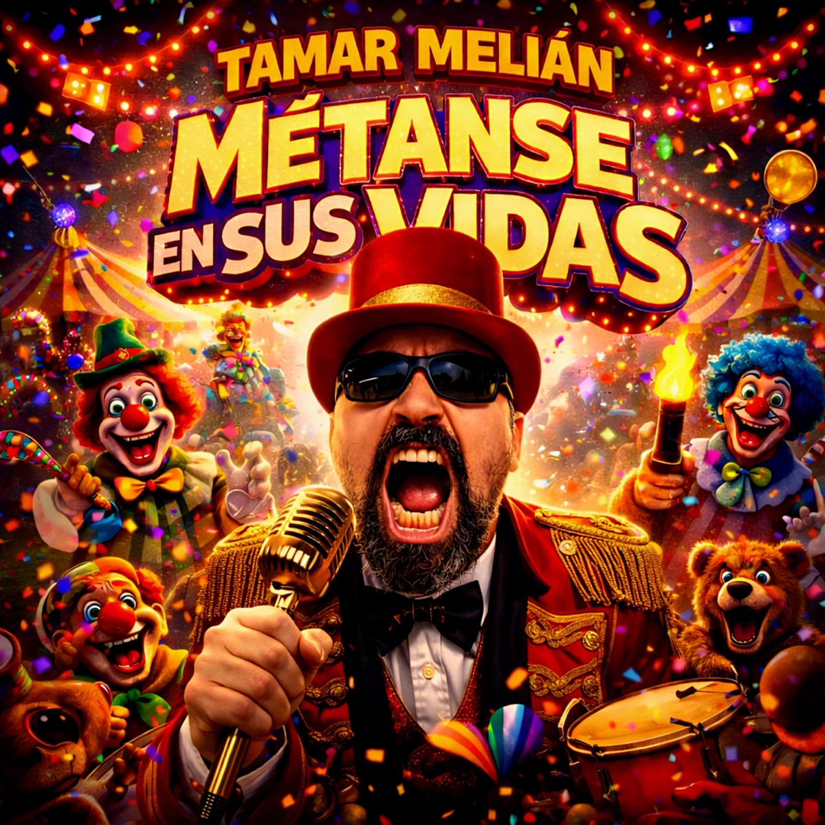 Portada oficial de Métanse en sus vidas, de Tamar Melián