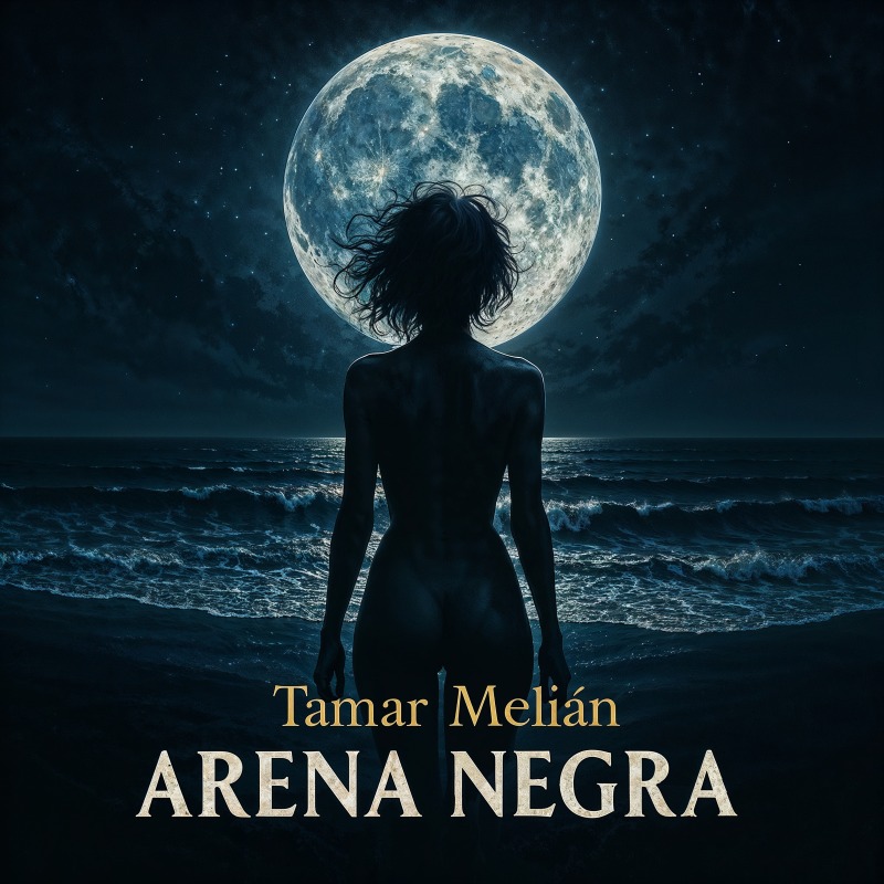 Arena Negra: la playa donde el ego se hundió bajo la luna llena 3 Portada oficial de Arena Negra, canción de Tamar Melián