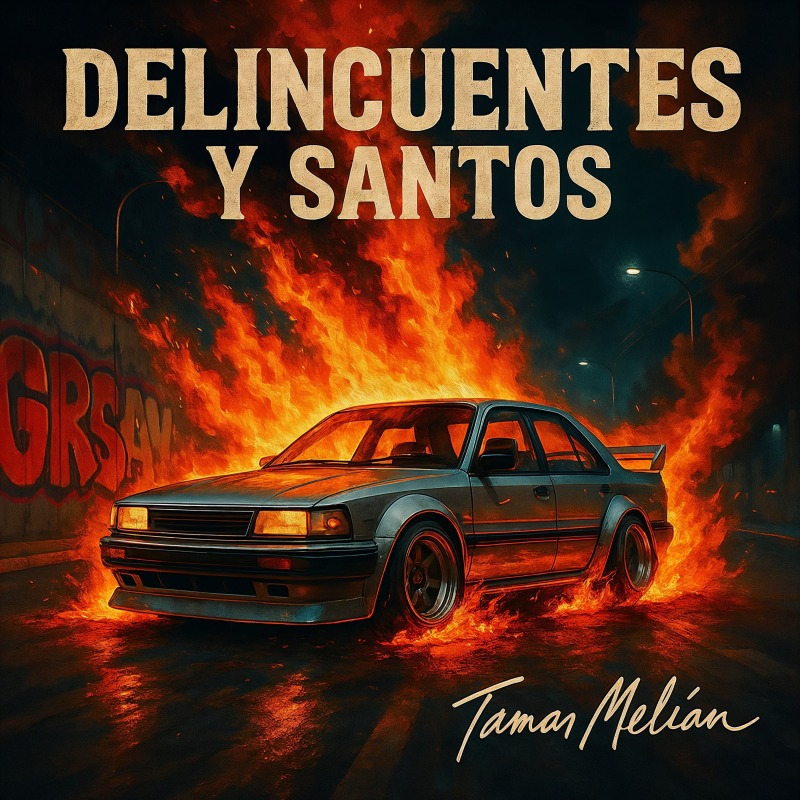 En Mi Mente: tormentas privadas detrás de una sonrisa con filtro 7 Portada oficial de Delincuentes y Santos, de Tamar Melián