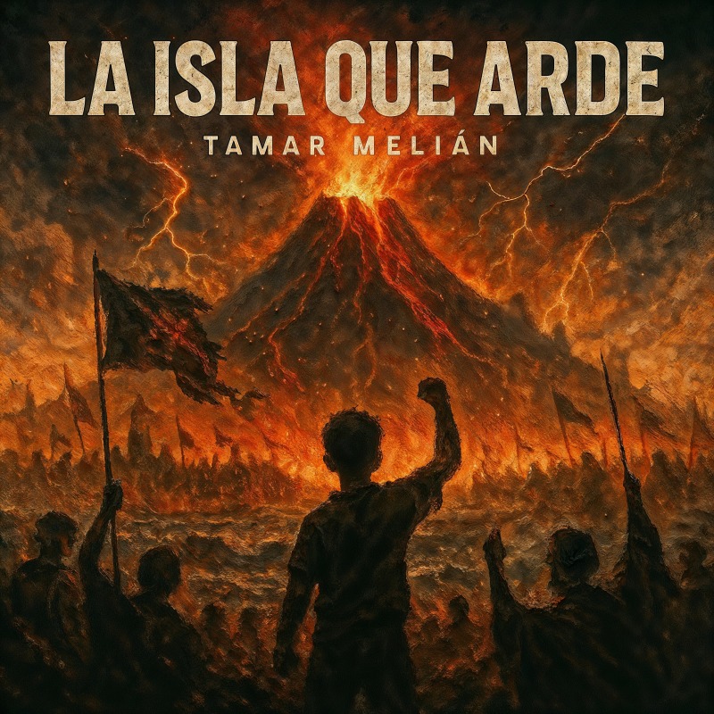 Puerto Cabra: el diamante de la verbena abre el multiverso majorero 8 Portada oficial de La Isla Que Arde, de Tamar Melián