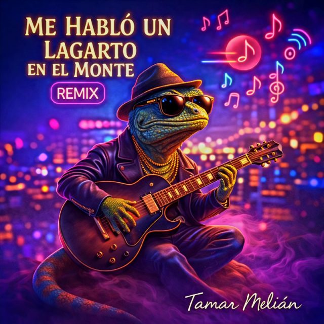 Portada oficial de Me habló un lagarto en el monte (Remix), canción de Tamar Melián
