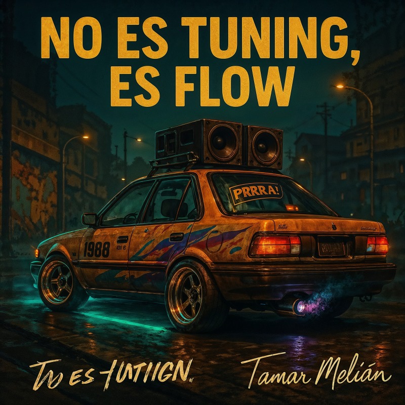 No Es Tuning, Es Flow: la chatarra que quiso ser nave espacial 3 Portada oficial de No es Tuning es flow, canción de Tamar Melián