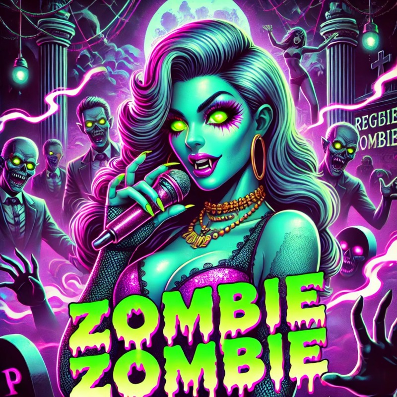 Prrr Plak-Plak: onomatopeyas, deseo y una pista declarada zona explosiva 6 Portada oficial de Zombie zombie, de Tamar Melián
