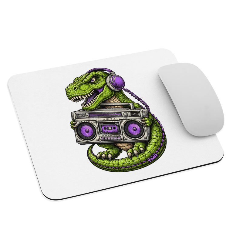 TMR · T-Rex de bolsillo — Alfombrilla de ratón — vista del diseño impreso