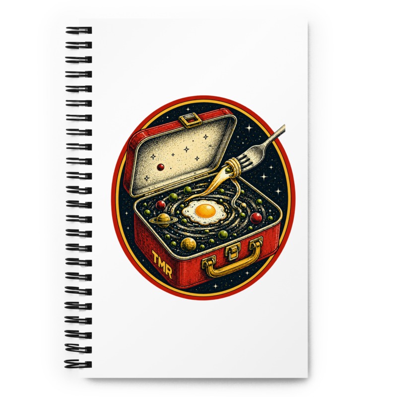 TMR · Tupper interdimensional — Libreta de espiral 4 TMR · Tupper interdimensional — Libreta de espiral — vista del diseño impreso