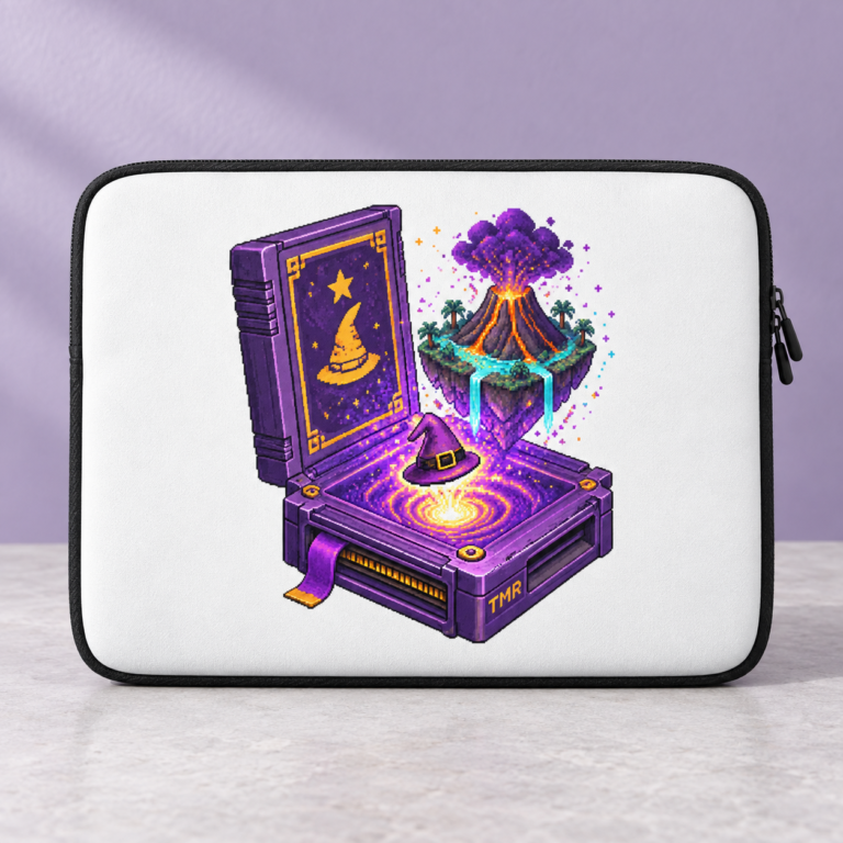 Cartouche sorcière — Housse d'ordinateur portable 13″ · presentación del diseño TMR