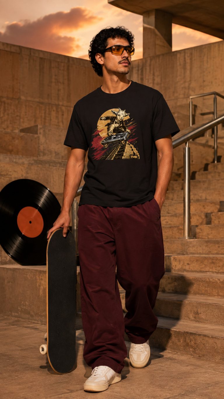TMR · Baifo con pase VIP — Camiseta de TMR by Tamar Melián en una escena editorial
