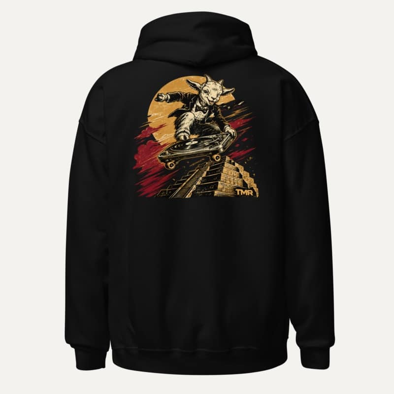 TMR · Baifo con pase VIP — Sudadera 3 TMR · Baifo con pase VIP — Sudadera de TMR by Tamar Melián, estampado completo en back