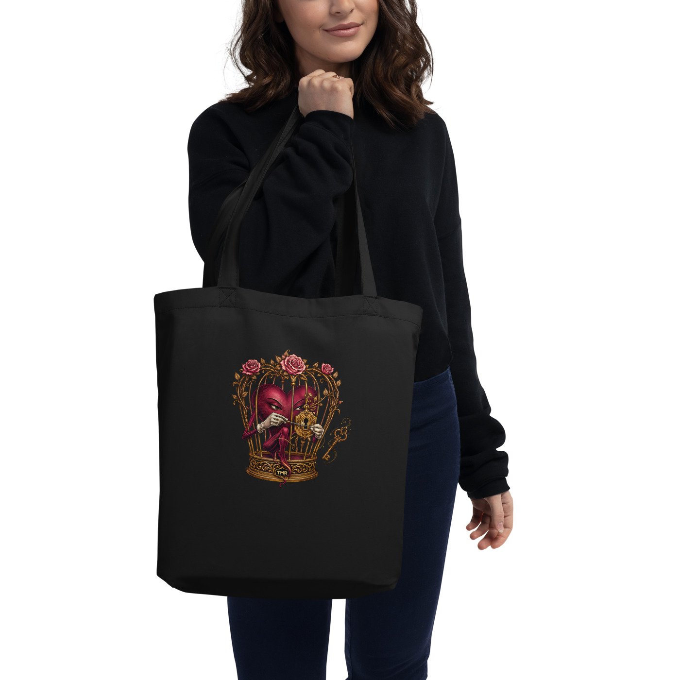 TMR · Corazón escapista — Tote 3 TMR · Corazón escapista — Tote — vista de producto 3