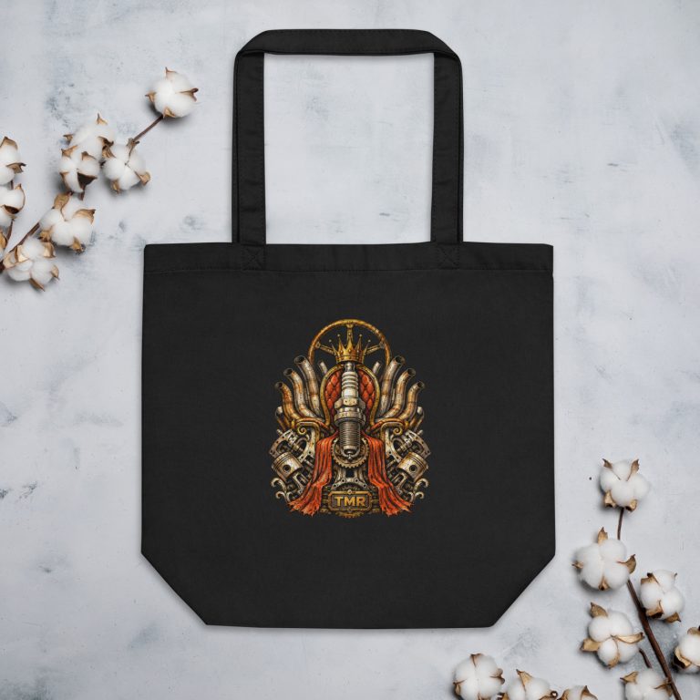 TMR · Desguace sagrado — Tote — mockup de portada