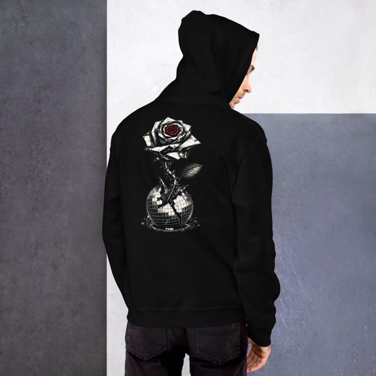 TMR · Flor blindada — Sudadera — mockup de portada