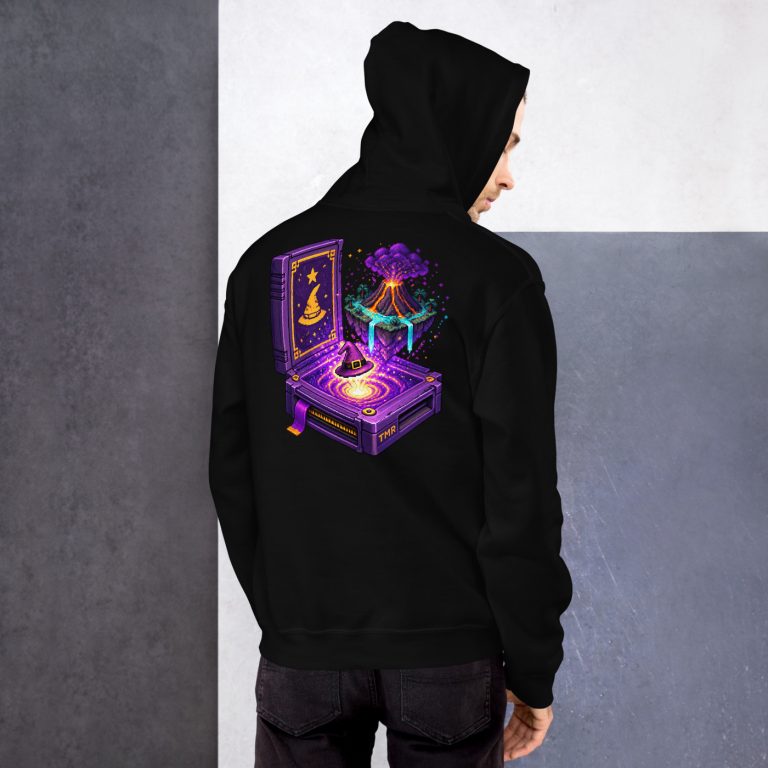 TMR · Cartucho brujo — Sudadera — mockup de portada