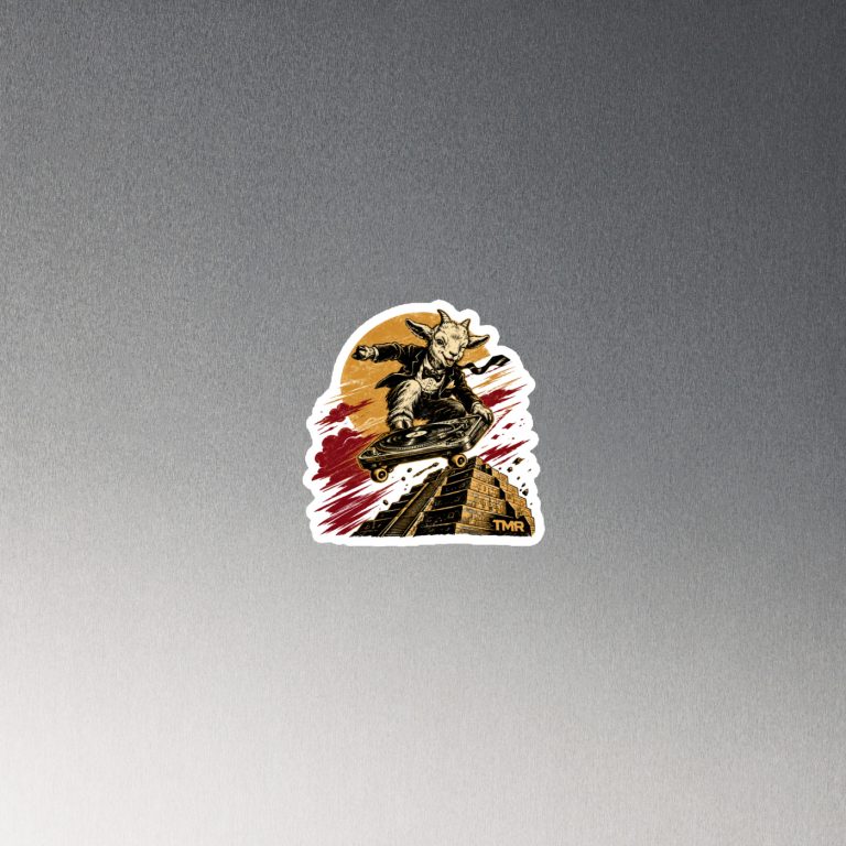 TMR · Baifo con pase VIP — Imán troquelado 4 pulgadas — mockup de portada