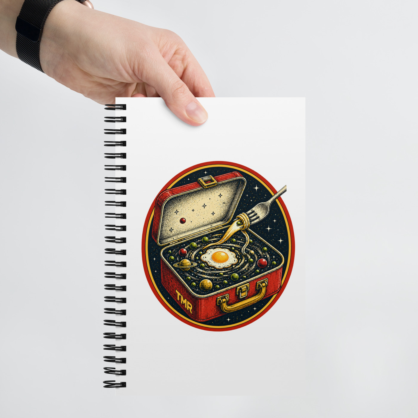 TMR · Tupper interdimensional — Libreta de espiral 1 TMR · Tupper interdimensional — Libreta de espiral — mockup de portada