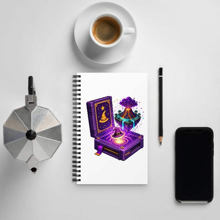 TMR · Cartucho brujo — Libreta de espiral — mockup de portada