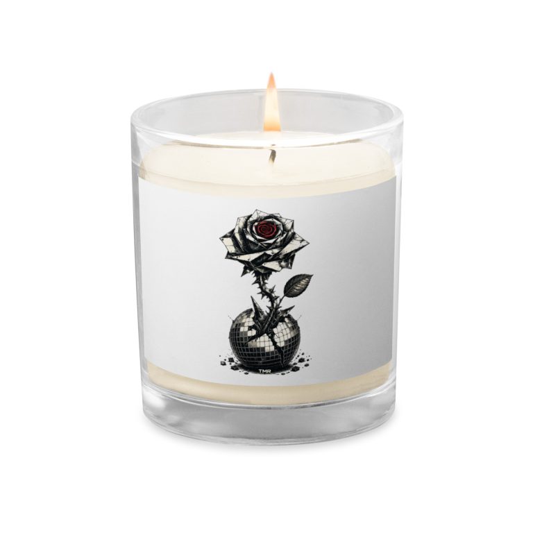 TMR · Flor blindada — Vela de soja sin perfume — mockup de portada