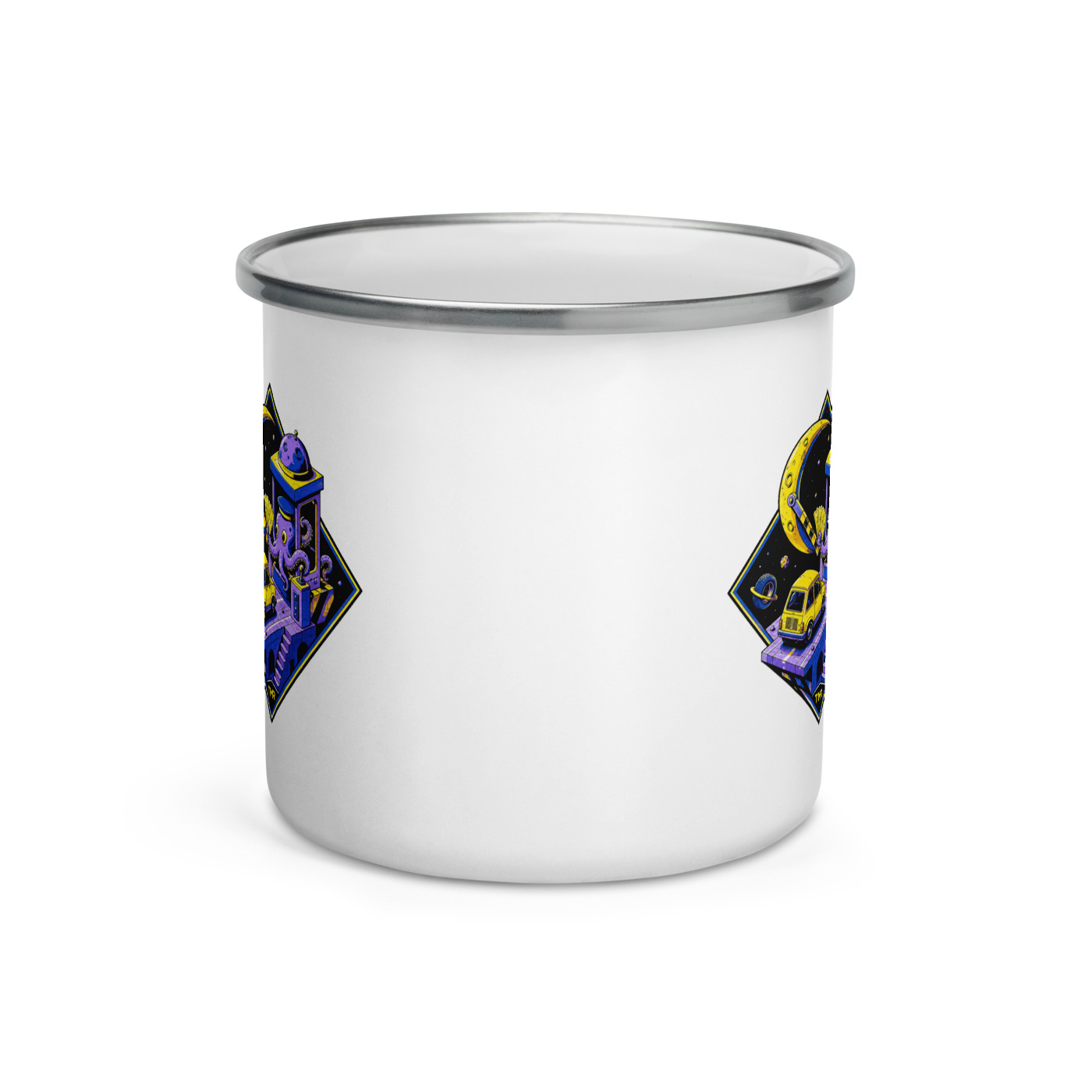 TMR · Peaje lunar — Taza esmaltada 12 oz 4 TMR · Peaje lunar — Taza esmaltada 12 oz — vista de producto 4