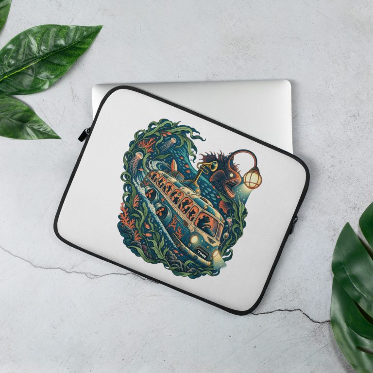 TMR · Guagua abisal — Funda de portátil 13 pulgadas — mockup de portada