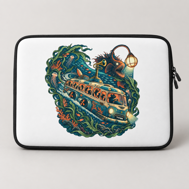 Bus abyssal — Housse d'ordinateur portable 13″ · presentación del diseño TMR