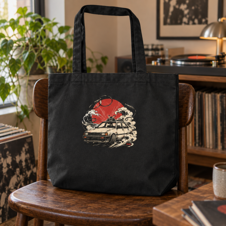 Berline samouraï — Sac tote · presentación del diseño TMR