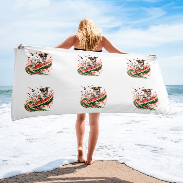 TMR · Firuláis sandía — Toalla de playa 76 × 152 cm