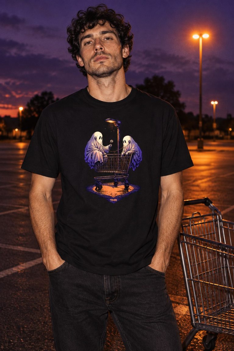 TMR · Fantasmas del parking — Camiseta — fotografía editorial de producto TMR