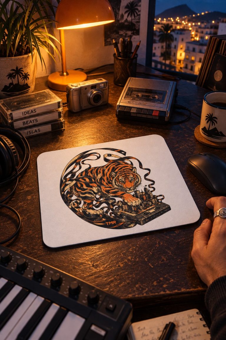 TMR · Tigre radiocasete — Alfombrilla de ratón