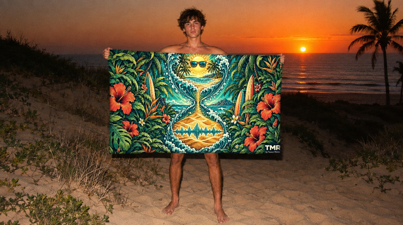 Calma majorera de Tamar Melián: Fuerteventura convertida en canción 12 Toalla de playa 76 × 152 cm