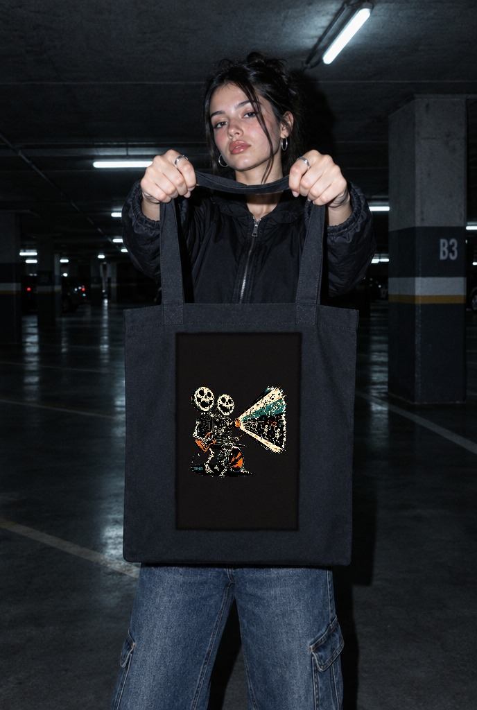 Cine de medianoche — Tote · presentación del diseño TMR