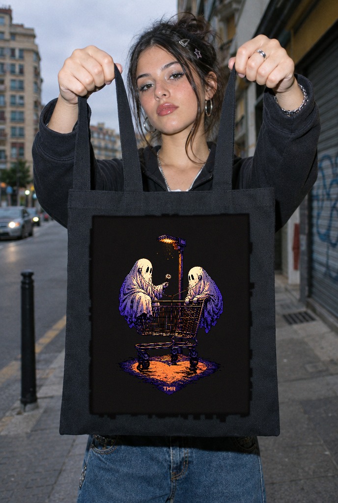 Fantasmas del parking — Tote · presentación del diseño TMR